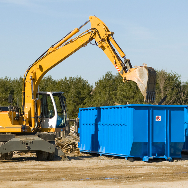 what are the rental fees for a residential dumpster in Villa Grande CA